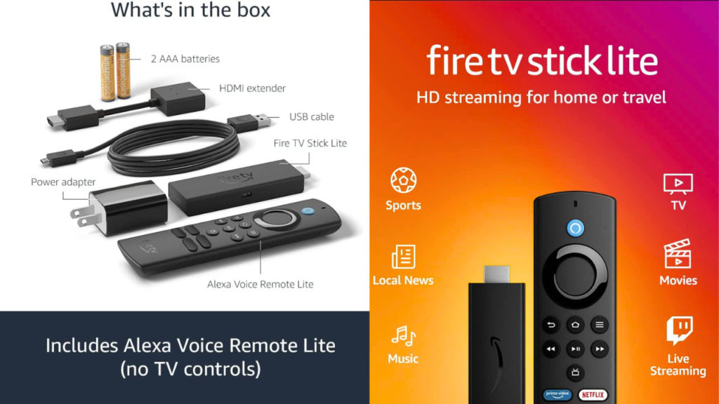 Fire TV Stick with Alexa Voice Remote includes TV