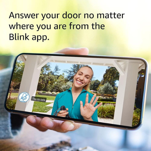 Blink Video Doorbell | Two-way audio